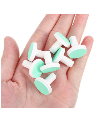 Almohadillas de Lima de Uñas Angoily 24 Pcs para Bebés Verde