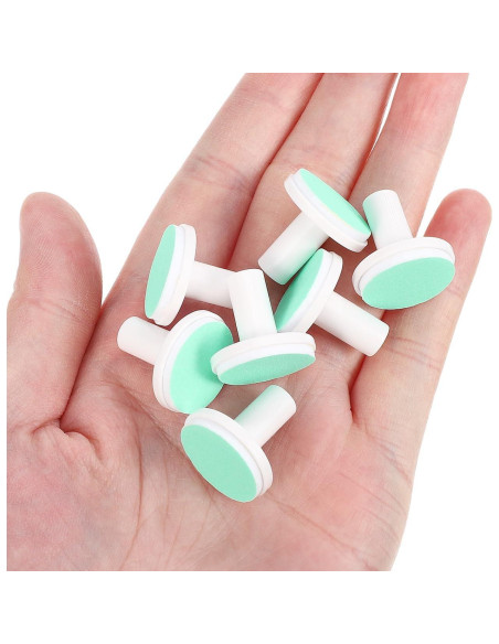 Almohadillas de Lima de Uñas Angoily 24 Pcs para Bebés Verde