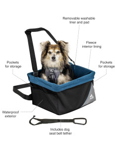 Asiento Elevador para Mascotas Kurgo Rover 30x40 cm hasta 9 kg 2