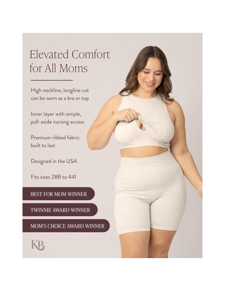 Sujetador de Lactancia Kindred Bravely Sublime Avena S-1X