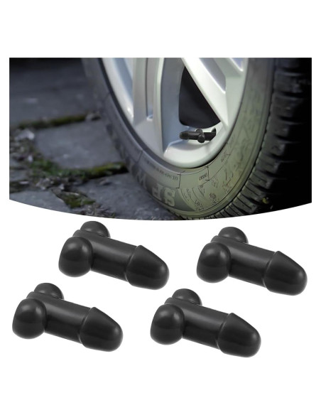 4 Tapas de Válvula de Neumático de Broma Wuiizhoxs - Universales