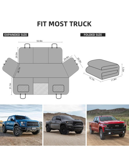 Cubierta de Asiento Trasero para Perros ABE-01 Negra 141.8x67.6cm