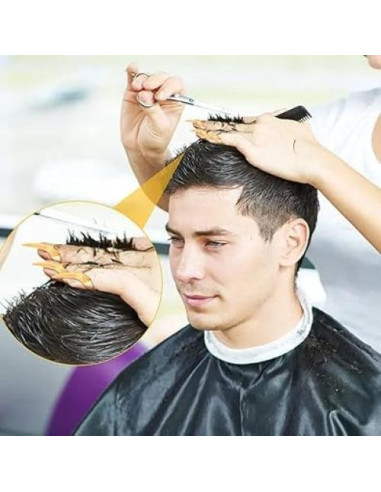 10 Anillos de Sección de Cabello Ajustables Dorados PurYupearl