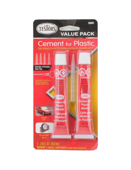Pegamento para Cemento Testors 3509C 85 ml - Paquete de Valor