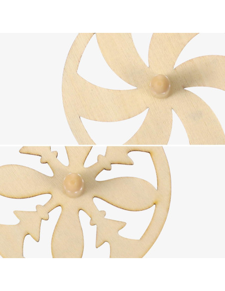 Trompos de Madera DIY DOITOOL 20PCS para Pintar Creativamente