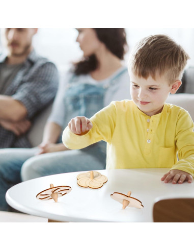 Trompos de Madera DIY DOITOOL 20PCS para Pintar Creativamente