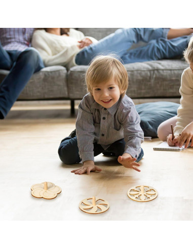 Trompos de Madera DIY DOITOOL 20PCS para Pintar Creativamente