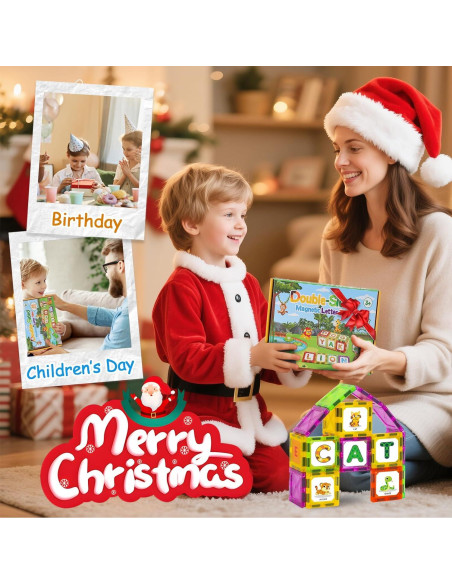 Juguetes de Aprendizaje Magnéticos Windidi - Alfabeto Animal 48PCS