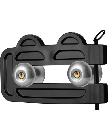 Cerradura de Doble Puerta OROILUPU Ajustable Seguridad Negro