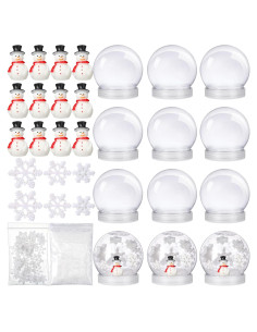 Kit de Globo de Nieve de Navidad Cinnvoice - 12 Piezas