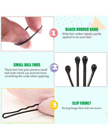 Keadic Kit de Horquillas de Metal 421 Piezas con Estuche