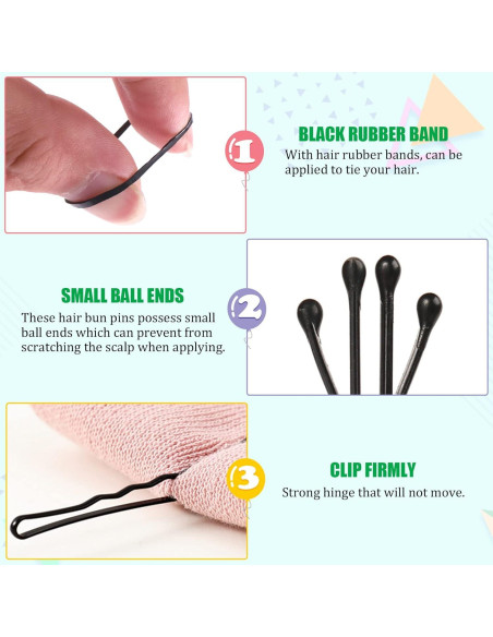 Keadic Kit de Horquillas de Metal 421 Piezas con Estuche