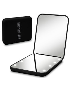 Espejo Compacto de Maquillaje Milishow con Luz LED 1x/3x
