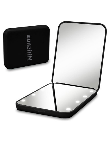 Espejo Compacto de Maquillaje Milishow con Luz LED 1x/3x
