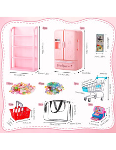 Juego de Juguetes de Cocina Miniatura Prudiut 169 Piezas 2