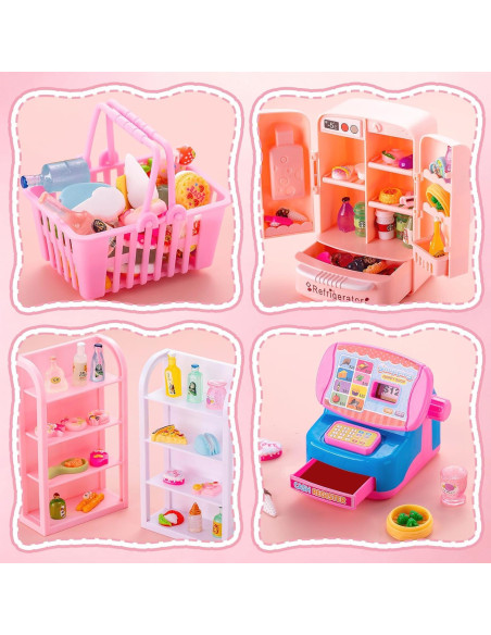 Juego de Juguetes de Cocina Miniatura Prudiut 169 Piezas