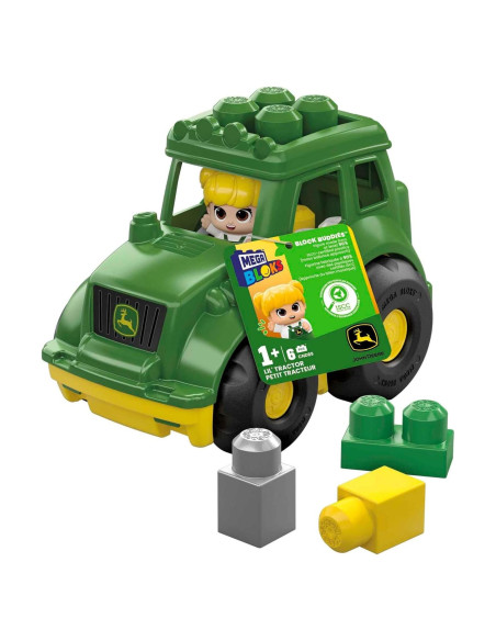 Juego de Construcción Mega Bloks John Deere Tractor 6 Piezas