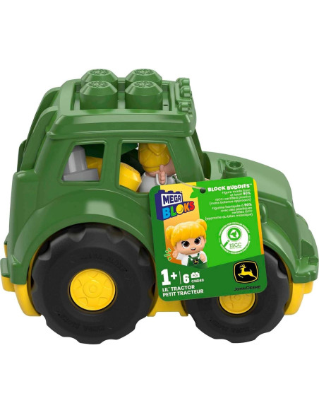 Juego de Construcción Mega Bloks John Deere Tractor 6 Piezas