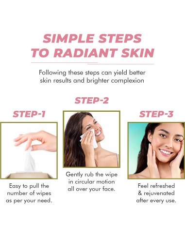 Toallitas Faciales de Colágeno Klar & Co - Hidratantes 95% Naturales