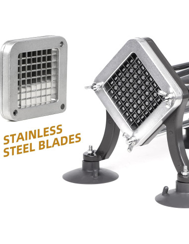 Cortador de Papas Fritas Manual SHSYCER con 3 Cuchillas 0.64-1.27 cm