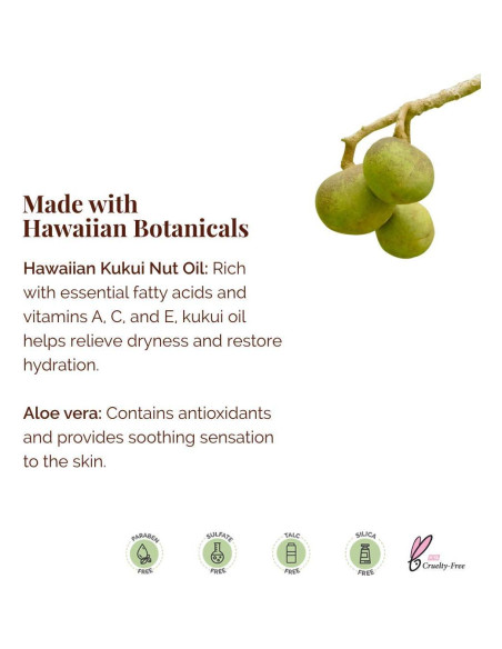 Loción Corporal Hidratante Hanalei 80 ml - Aceite de Kukui y Aloe Vera