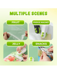 Sellador de Bolsas Mini 2 en 1 Asfanst Recargable 2025 2