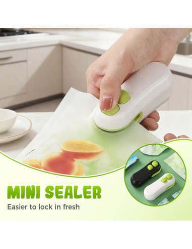Sellador de Bolsas Mini 2 en 1 Asfanst Recargable 2025