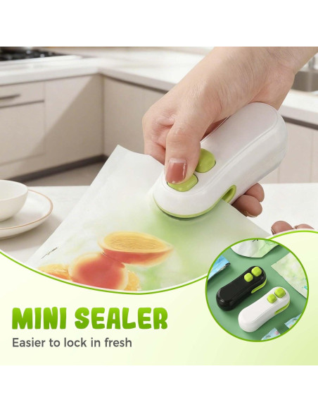 Sellador de Bolsas Mini 2 en 1 Asfanst Recargable 2025