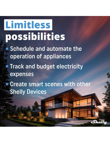 Enchufe Inteligente Shelly Wave US LR Z-Wave 15A Monitoreo Energía