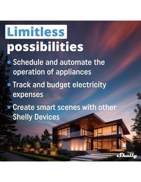 Enchufe Inteligente Shelly Wave US LR Z-Wave 15A Monitoreo Energía
