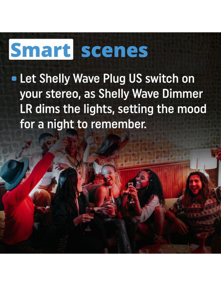 Enchufe Inteligente Shelly Wave US LR Z-Wave 15A Monitoreo Energía