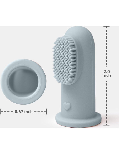 Cepillo de Dedo de Silicona BumbleBee para Bebés - 2 Unidades