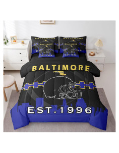 Juego de Edredón 7 Piezas Erosebridal Individual Fútbol