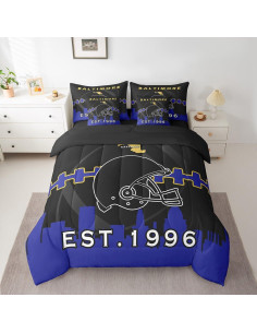 Juego de Edredón 7 Piezas Erosebridal Individual Fútbol 2