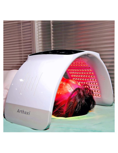 Máquina de Terapia Facial LED 7 Colores Arthaxi - Control por Voz