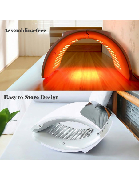 Máquina de Terapia Facial LED 7 Colores Arthaxi - Control por Voz