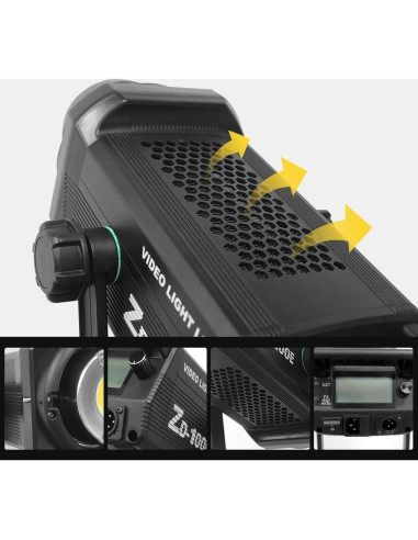 Luz de Estudio Fotográfica Yidoblo ZD-100E 300W Bi-Color LED