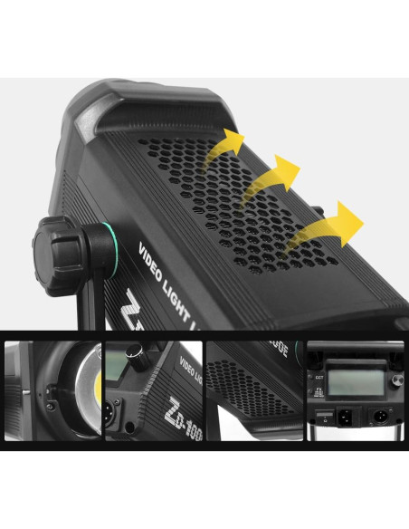 Luz de Estudio Fotográfica Yidoblo ZD-100E 300W Bi-Color LED