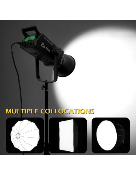 Luz de Estudio Fotográfica Yidoblo ZD-100E 300W Bi-Color LED