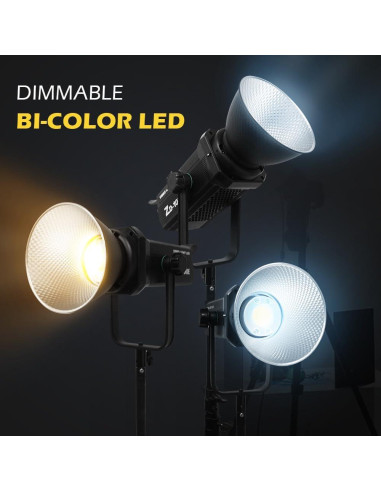 Luz de Estudio Fotográfica Yidoblo ZD-100E 300W Bi-Color LED