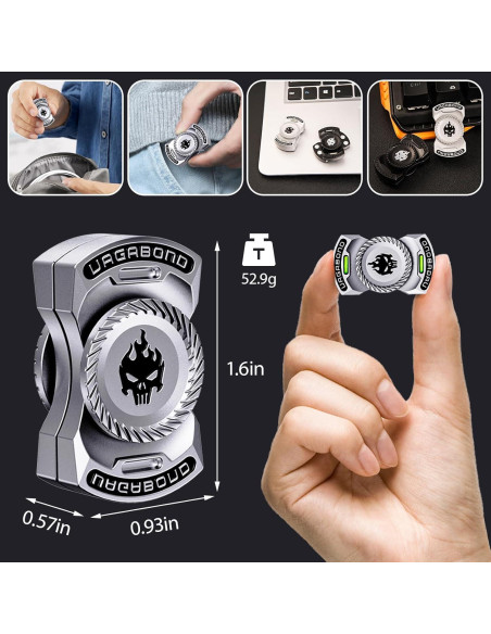 Juguete Antiestrés 3-en-1 Berotok - Spinner, Clicker y Deslizador