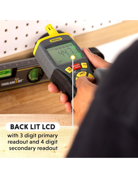 Termo-Higrómetro General RHMG650 9-en-1 con Medidor de Humedad