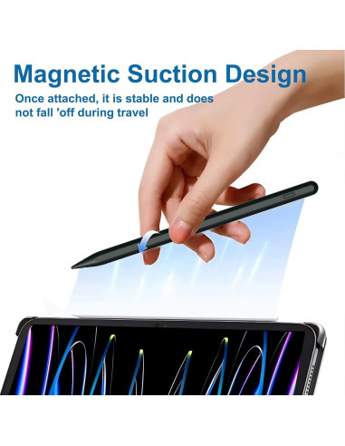 Lápiz Stylus YAGFK A9+ para Samsung Galaxy Tab A9/A8 Lite Negro