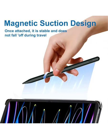 Lápiz Stylus YAGFK A9+ para Samsung Galaxy Tab A9/A8 Lite Negro