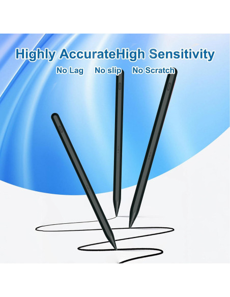 Lápiz Stylus YAGFK A9+ para Samsung Galaxy Tab A9/A8 Lite Negro