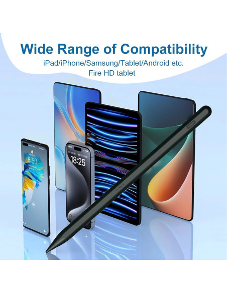 Lápiz Stylus YAGFK A9+ para Samsung Galaxy Tab A9/A8 Lite Negro