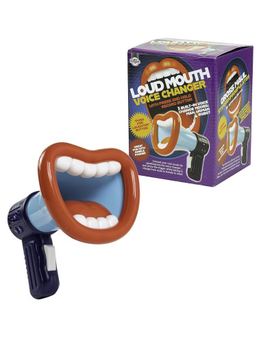 Cambiador de Voz Boca Ruidosa Funtime Gifts - Mini Megáfono 3 Modos