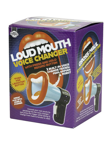 Cambiador de Voz Boca Ruidosa Funtime Gifts - Mini Megáfono 3 Modos