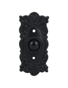 Timbre de Puerta A29 Vintage Negro con Cable 10.32 cm x 8.57 cm