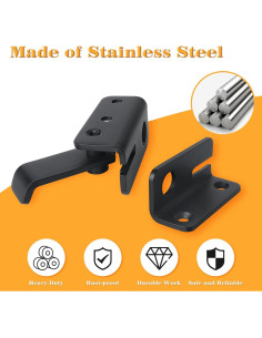 Juego de Pestillos Alise Flip Latch con Candado Acero Inoxidable 2